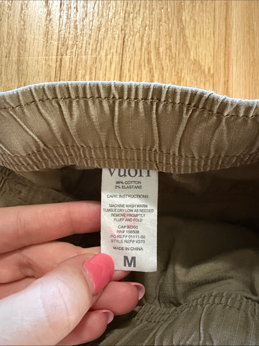 Vuori Tan Khaki Ripstop Shorts Sz M - Picture 2 of 6